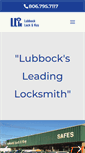 Mobile Screenshot of lubbocklockandkey.com