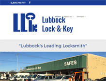 Tablet Screenshot of lubbocklockandkey.com